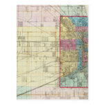 Map of Chicago Post Card