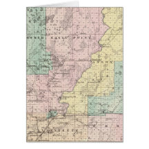 Map of Chippewa County southern part Card