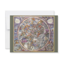 Map of Christian Constellations, Andreas Cellarius Invitations