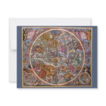 vintage, celestial, constellations, stars, map,