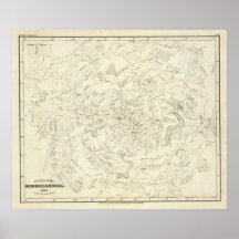 Map of Constellations 2 Posters