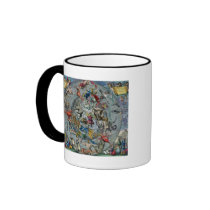 Map of Constellations of the Northern Coffee Mugs