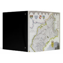 Map of Cumberland, from 'Moule's English Vinyl Binder