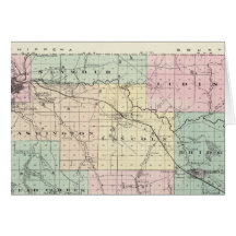 Map of Eau Claire County, State of Wisconsin Cards