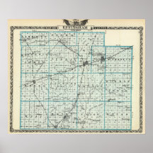 Map of Effingham County Poster