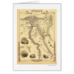 Map of Egypt and Arabia Petrea by Rapkin 1851 Greeting Cards