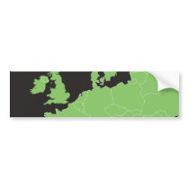 Map of Europe Bumper Sticker
