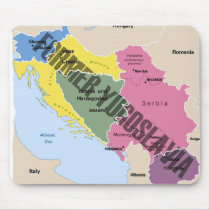 MAP OF FORMER YUGOSLAVIA mousepads