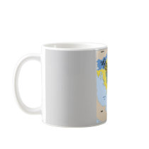 MAP OF FORMER YUGOSLAVIA mugs
