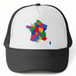 Map of France hats