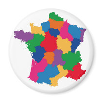 Map of France Fridge Magnet