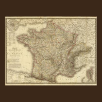 Map of France posters