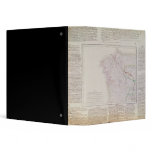 Map of Galicia with the route of the French army 3 Ring Binder