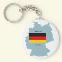 Map of Germany Keychain