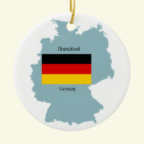 Map of Germany Ornament