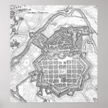 Map of Hanau, 1636 Posters