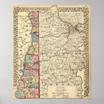 Map of Hancock, Brooke, Ohio, Marshall counties