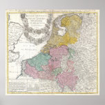 Map of Holland 1747 - Homan Heirs Poster