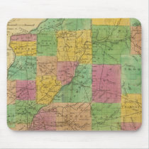 Map of Illinois Mouse Pads