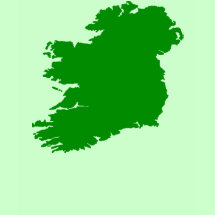 Map Of Ireland T-Shirt - A beautiful silhouette of the Emerald Isle - great for St. Patrick's Day or whenever you want to show pride in your heritage.