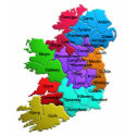 Map of Irish Counties t-shirts by irishcountry Map of Irish Counties t-shirts