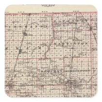 Map of Iroquois County Sticker