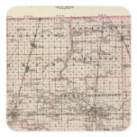 Map of Iroquois County Sticker