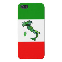 Map of Italy and Italian Flag Cases For iPhone 5
