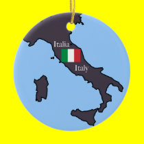Map of Italy Ornament ornaments