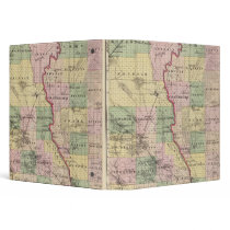 Map of Juneau and Adams counties Vinyl Binders