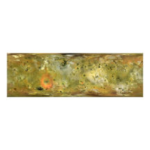 Map of Jupiter's moon Lo Photo