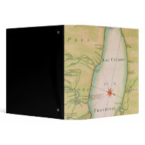 Map of Lake Ontario Vinyl Binders