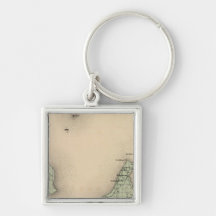 Map of Leelanau County, Michigan Key Chains