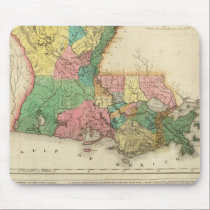 Map Of Louisiana mousepads