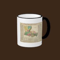 Map Of Louisiana mugs
