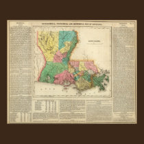 Map Of Louisiana posters