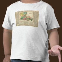 Map Of Louisiana t-shirts