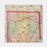 Map of Macomb County, Michigan Refrigerator Magnet