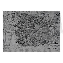 Map of Madrid Greeting Card