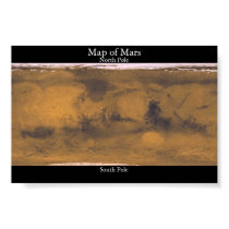 Map of Mars posters