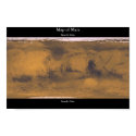 Map of Mars posters