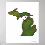 Map of Michigan 4 Posters