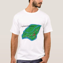Map of Montreal t-shirts