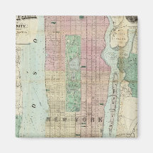 Map of New York and Vicinity Magnet