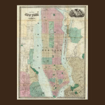 Map of New York and Vicinity posters