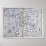 Map of North-eastern Brazil Poster