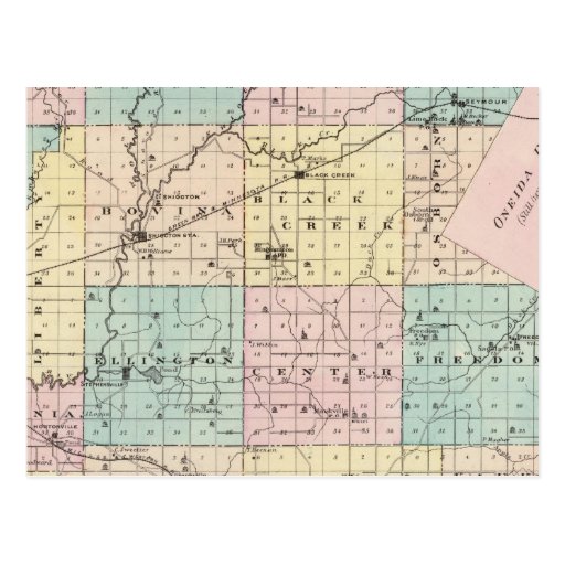 Map of Outagamie County, State of Wisconsin Postcard Zazzle