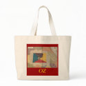 Map of Oz and surrounding countries and deserts. bags