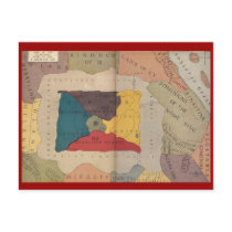 Map of Oz and Surrounding Countries Postcards