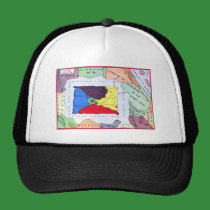 Map Of Oz hats